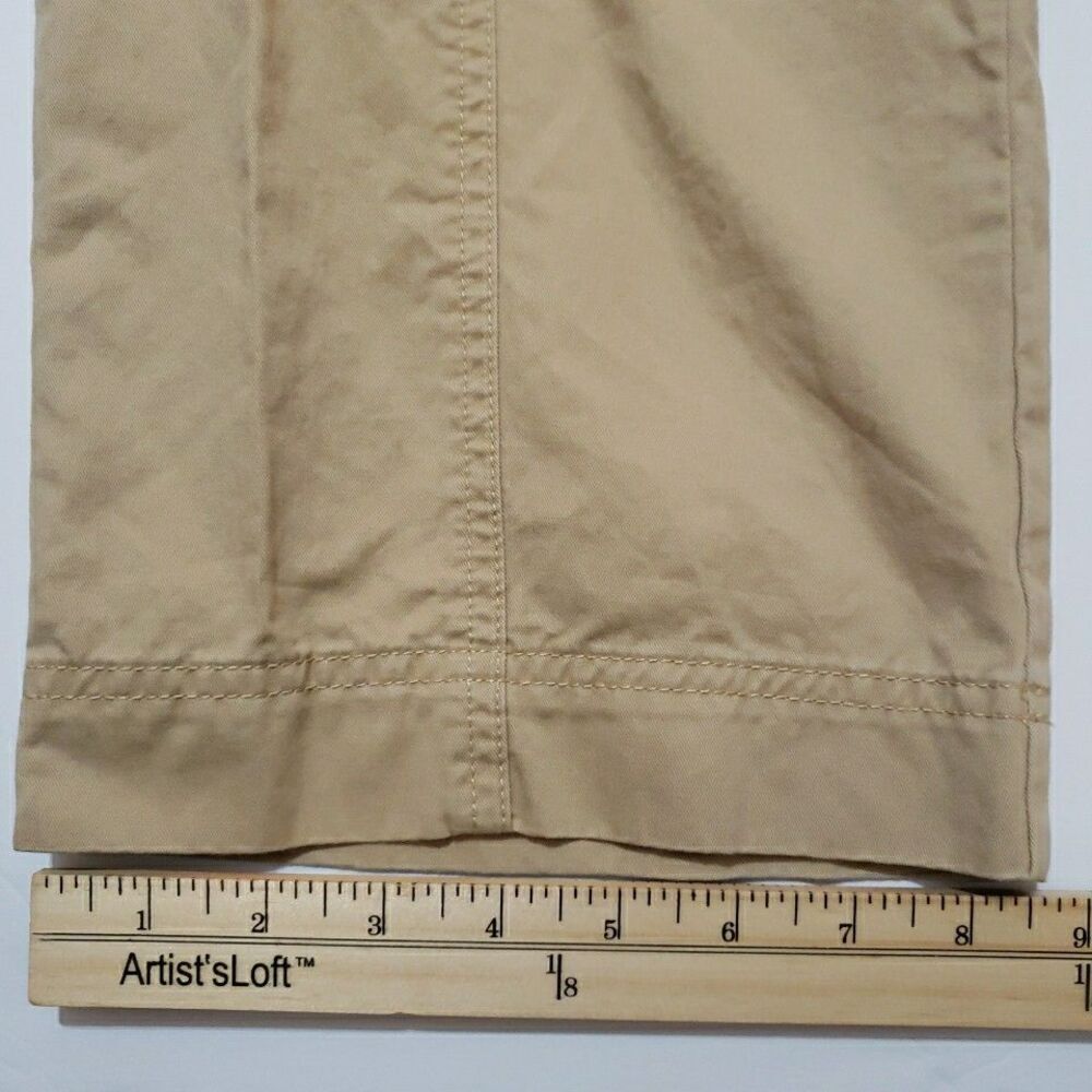 Abercrombie & Fitch Womens Relaxed Cargo Khaki Pants Curve Love Size 30/10 - Picture 5 of 10